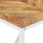Voir la diapositive 5 : VIDAXL Table a manger 180x90x76 cm Bois massif d'acacia et de manguier