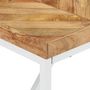 Voir la diapositive 5 : VIDAXL Table a manger 180x90x76 cm Bois massif d'acacia et de manguier