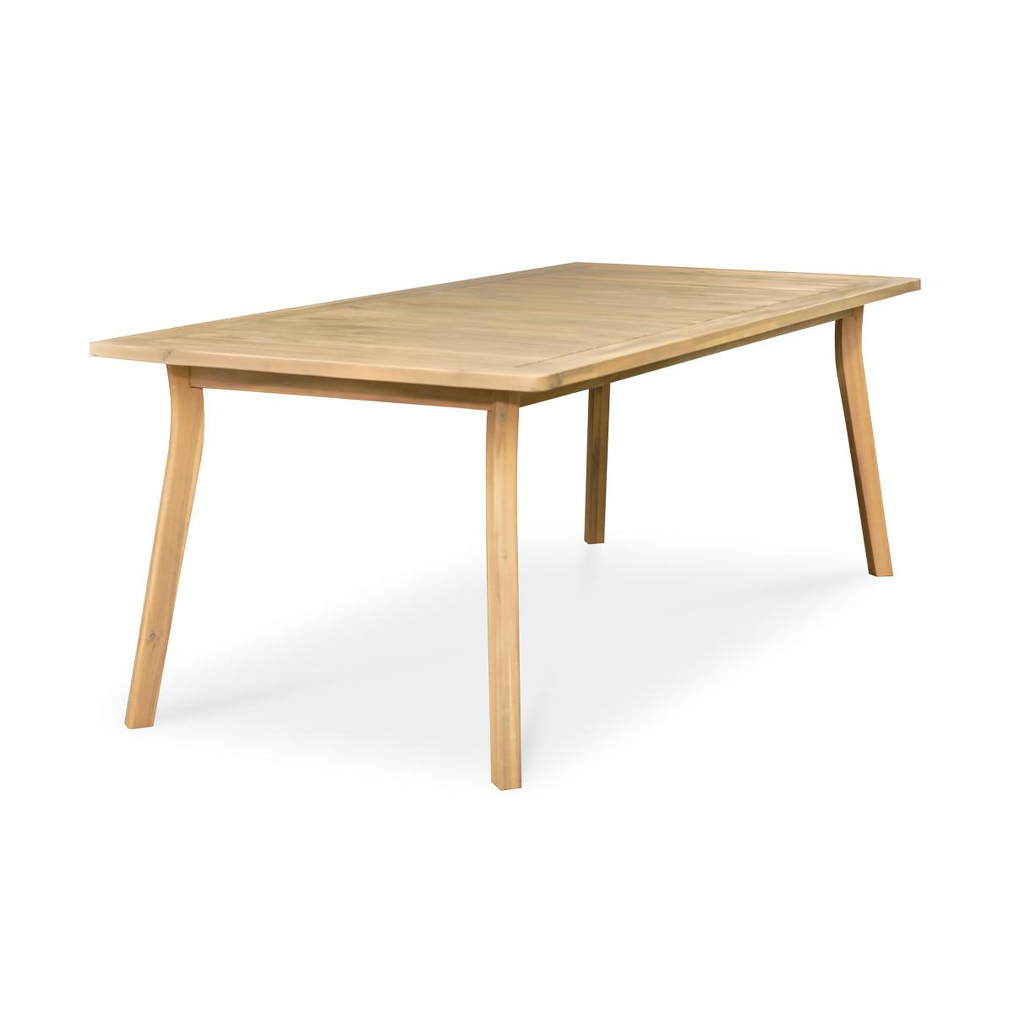 Paris Prix Table de jardin en bois  liso  220cm marron