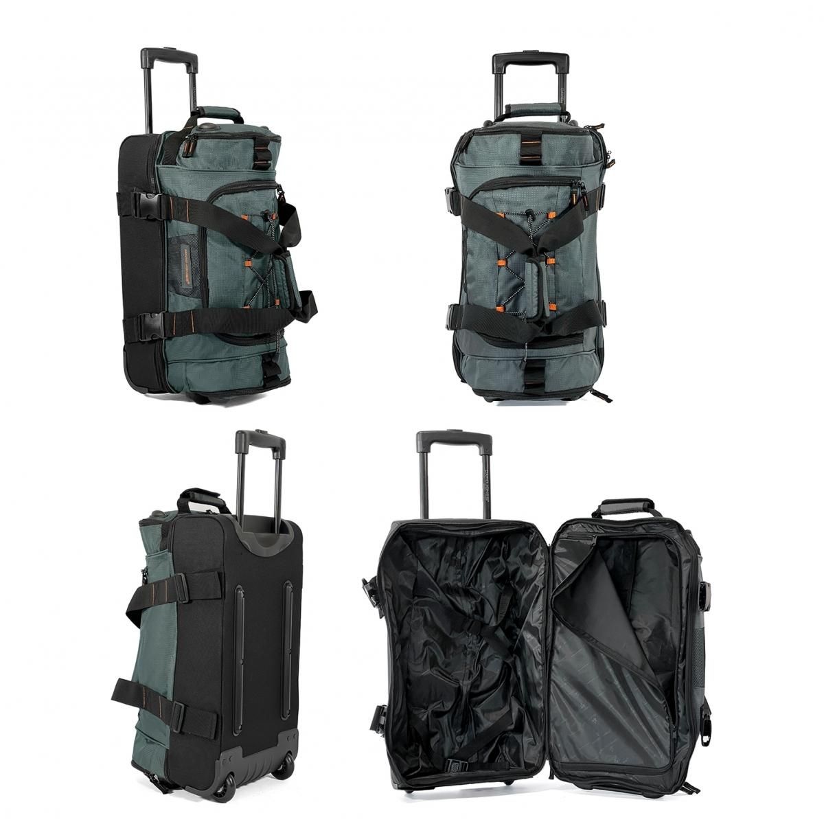 David Jones Sac de voyage cabine à roulettes 45L double compartiment 58cm