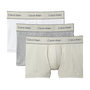 Voir la diapositive 1 : CALVIN KLEIN JEANS x3 Boxers /Blanc Homme Calvin Klein Jeans Trunk