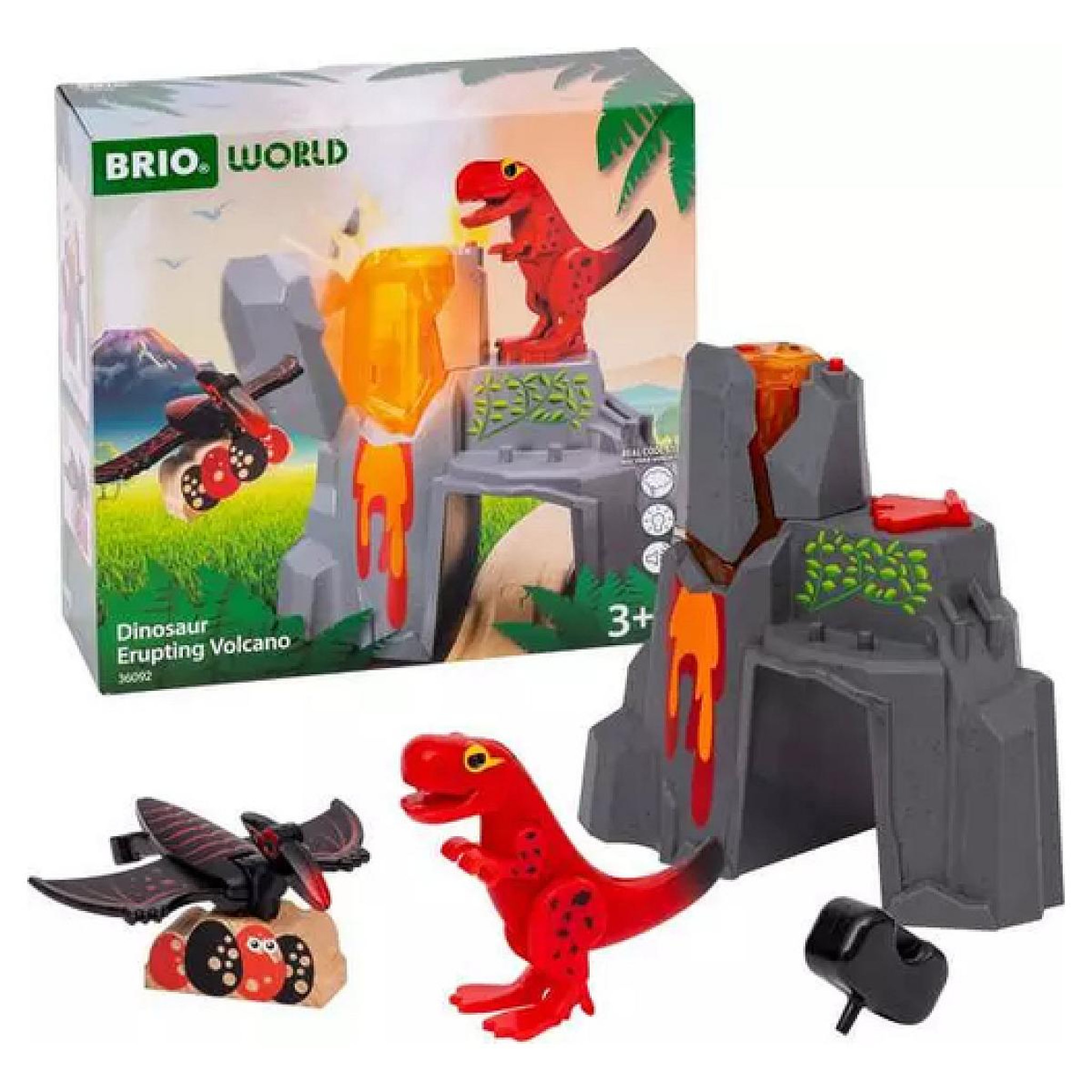 Voir la diapositive 2 : Brio 36092 - Dinosaure eruption du volcan