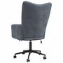 Voir la diapositive 5 : VIDAXL Chaise de relaxation Gris fonce Velours