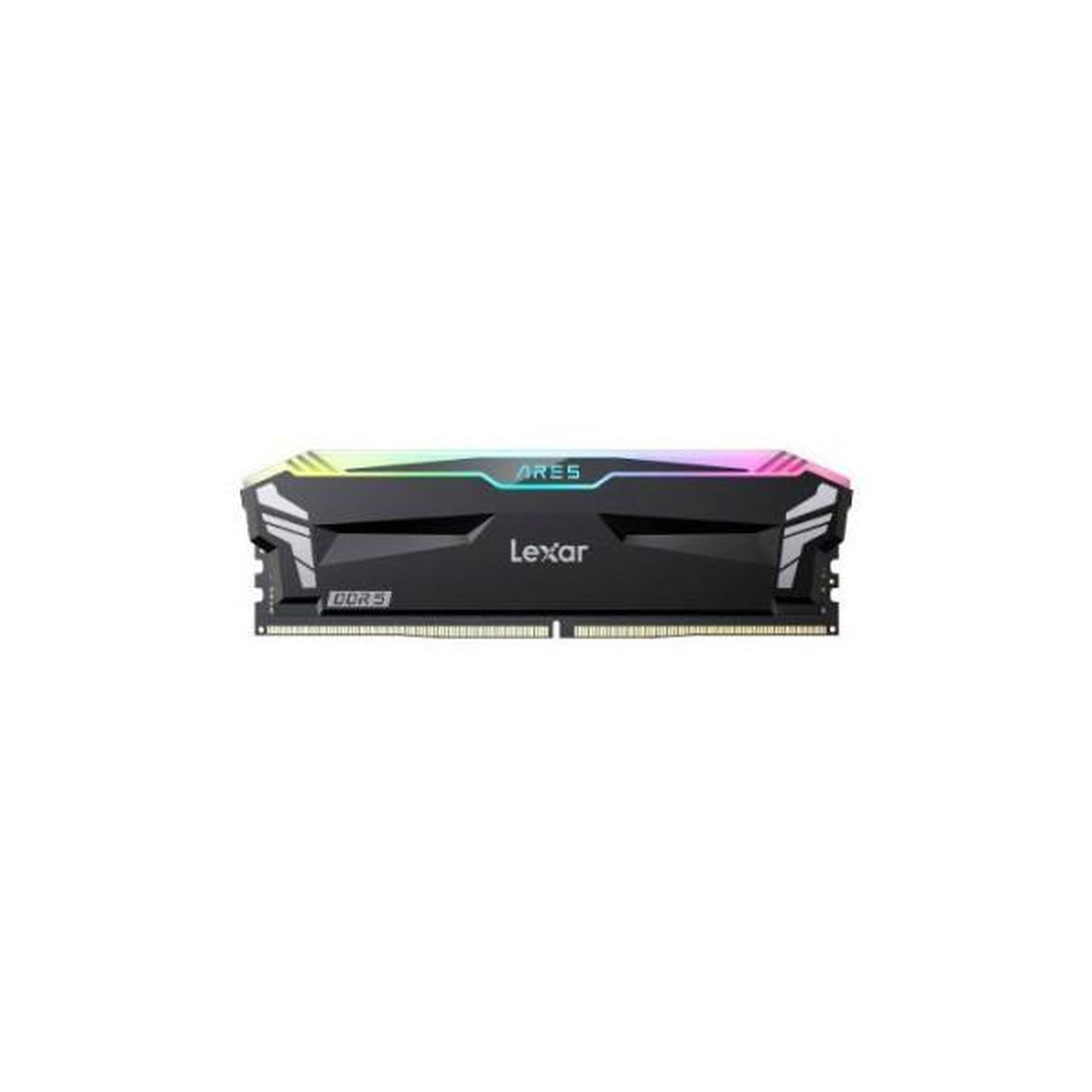 Lexar Barrette Mémoire - LEXAR Ares - DDR5 7200 - CL34 1.4 V - 32 Go (2x 16 Go) - Dissipateur thermique + RGB - Noir