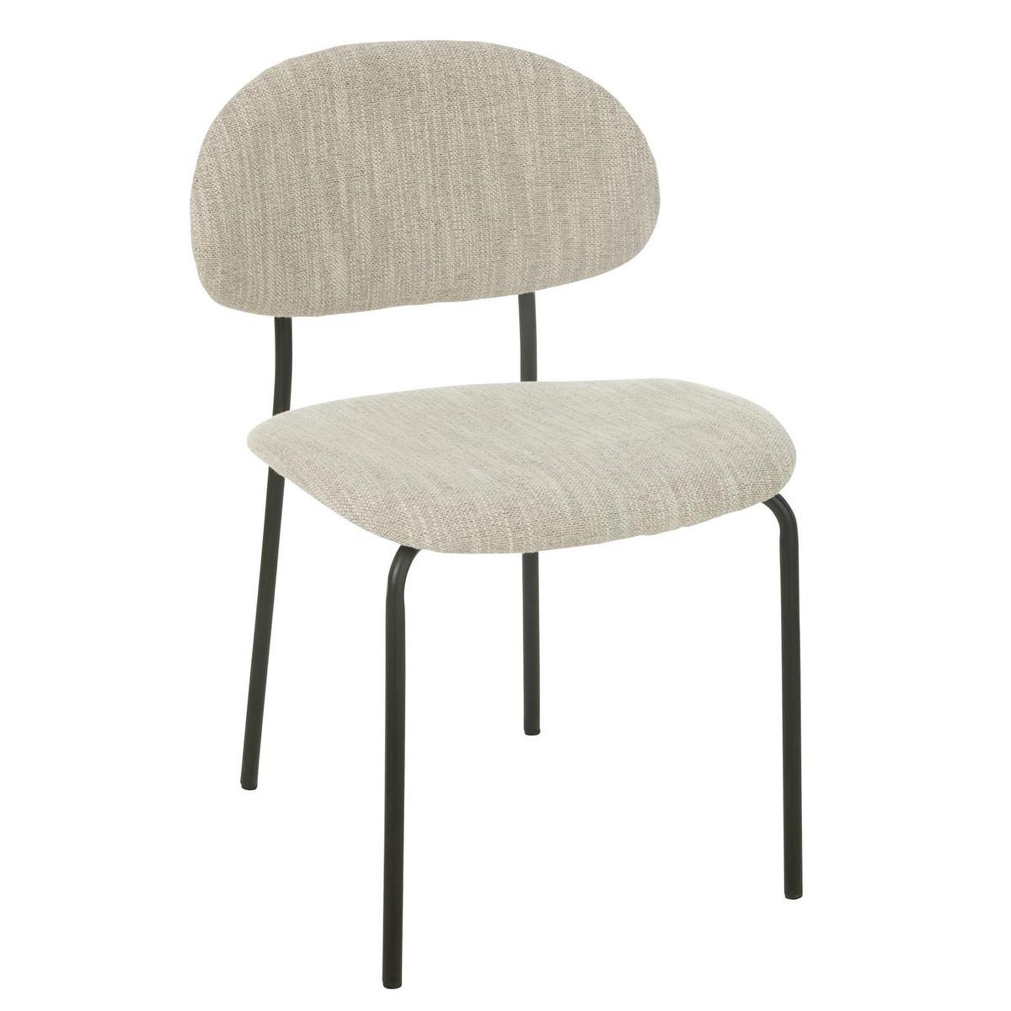 J-LINE Chaise design  anise  82cm beige