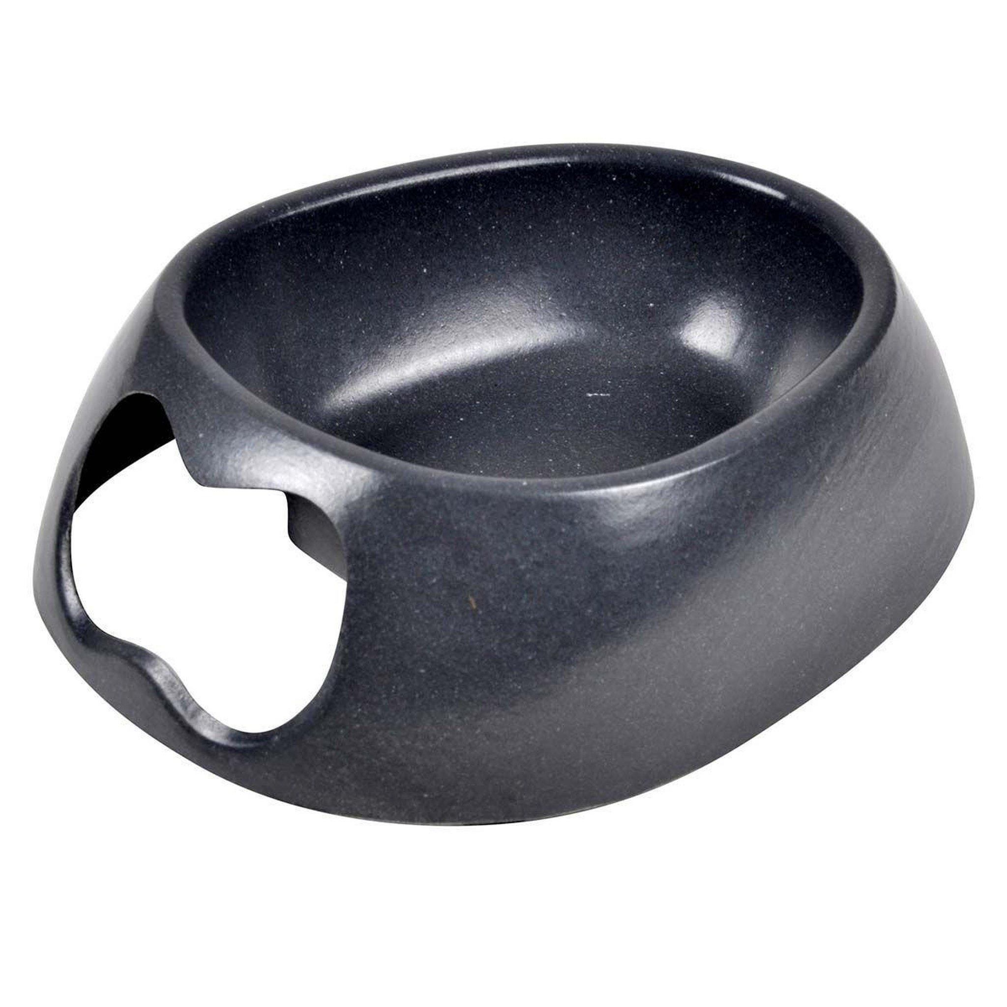 HOMEA Gamelle pour chien & chat  bambou  22cm anthracite