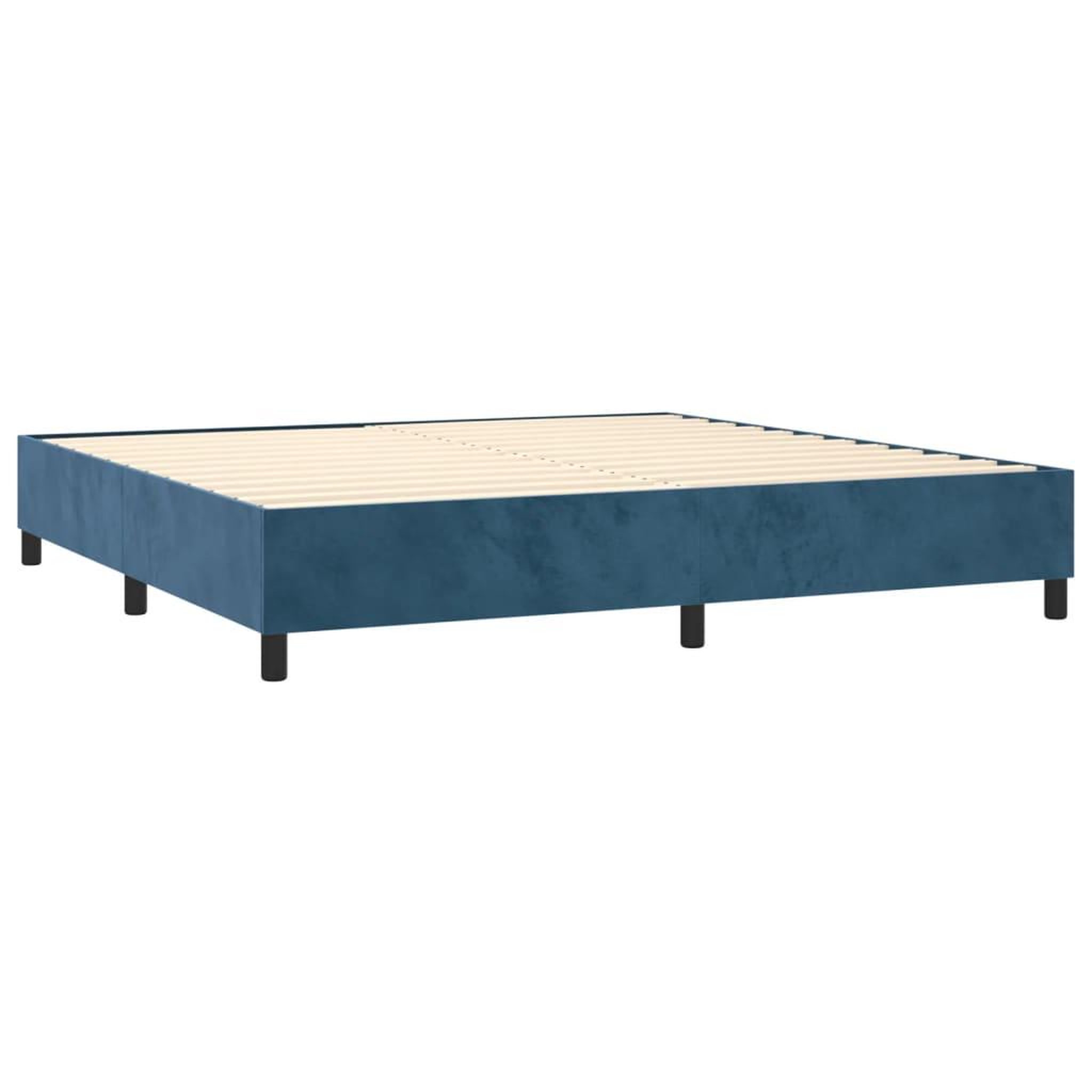 Voir la diapositive 5 : VIDAXL Sommier a lattes de lit matelas et LED Bleu fonce 200x200 cm