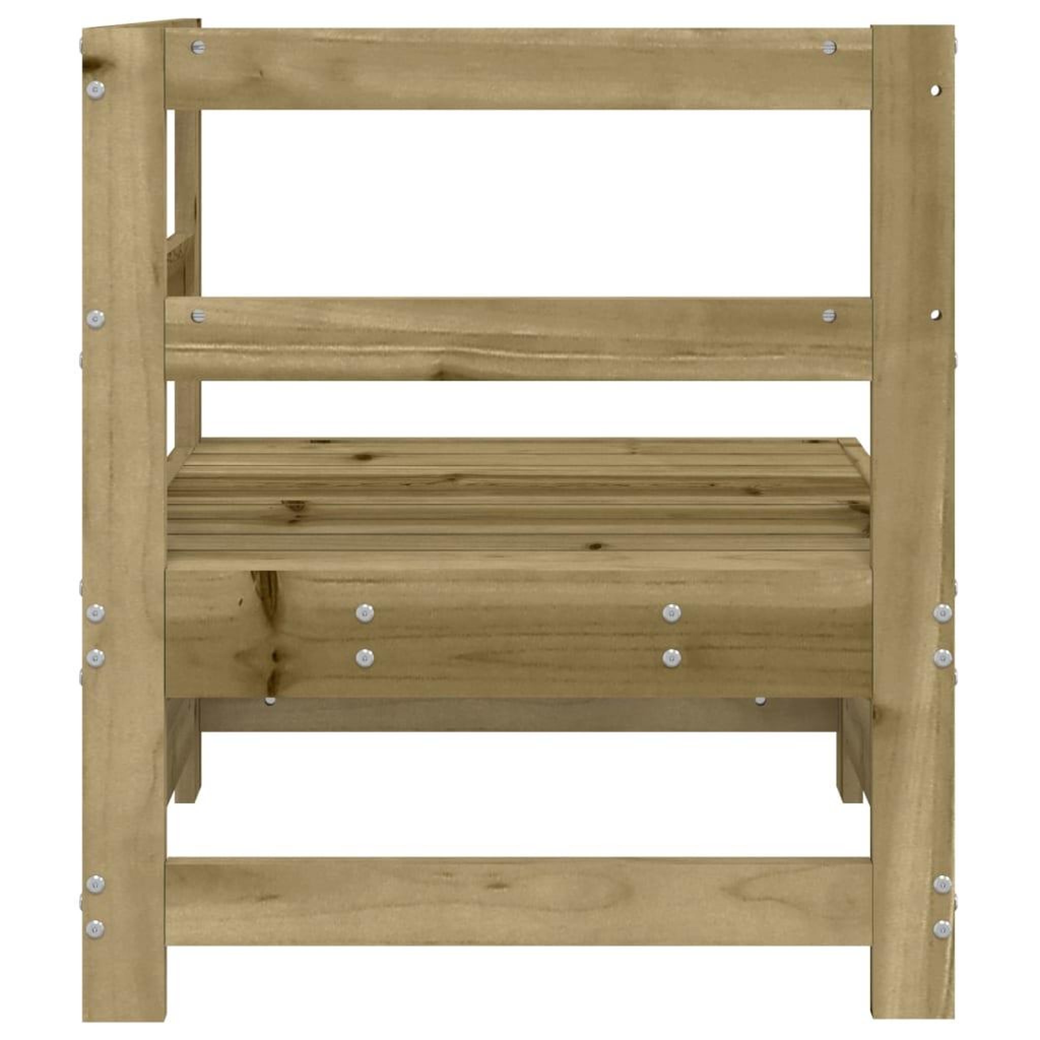 Voir la diapositive 4 : VIDAXL Canape d'angle de jardin bois de pin impregne