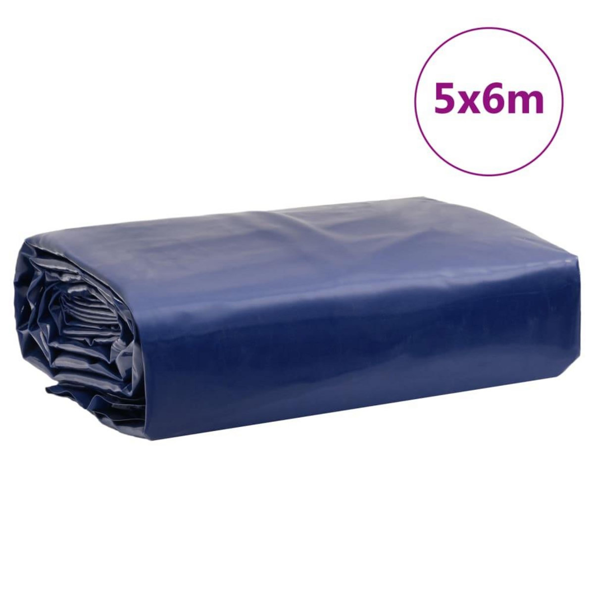 VIDAXL Bache bleu 5x6 m 600 g/m²