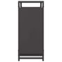 Voir la diapositive 6 : VIDAXL Portant de bois chauffage noir 60x28x65 cm