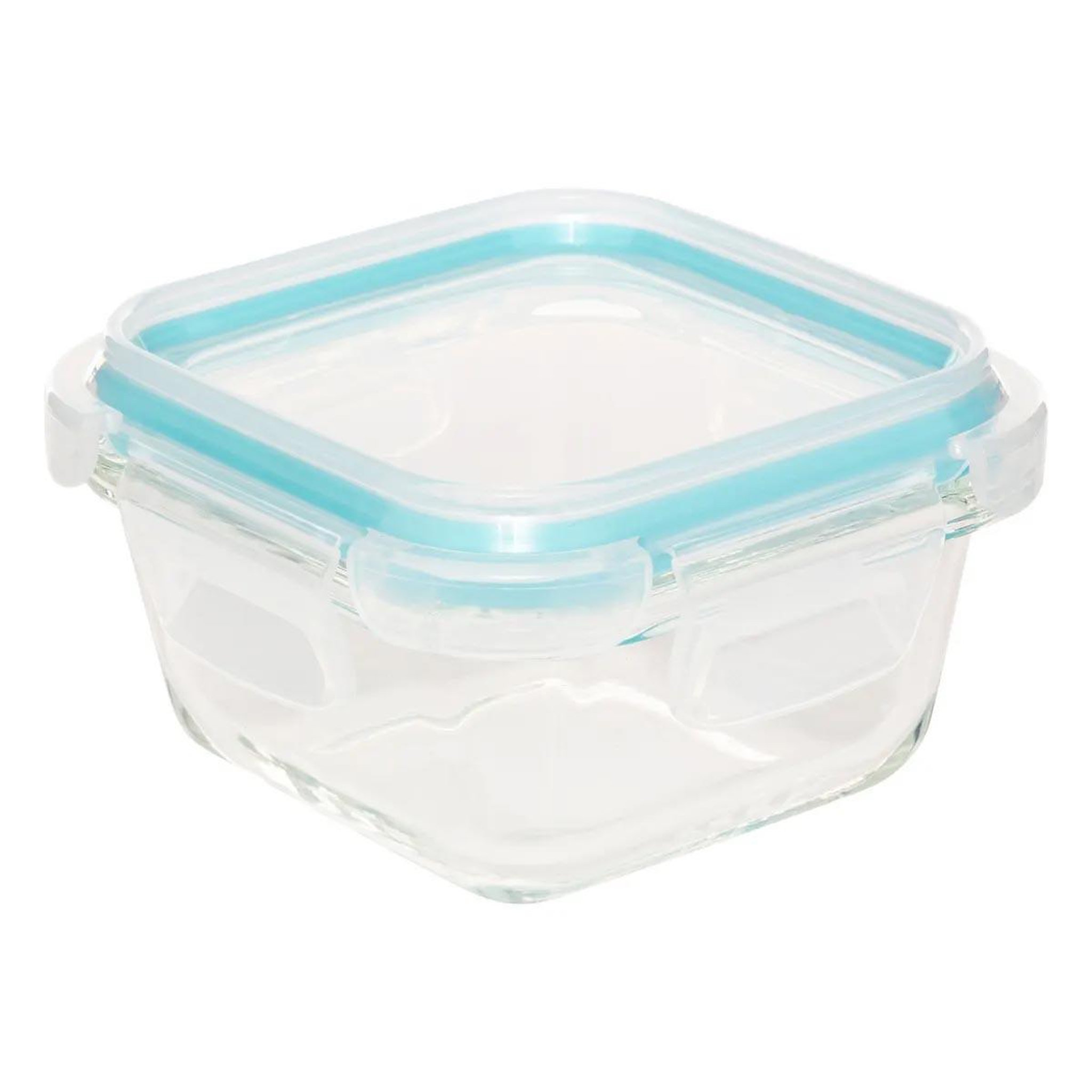 Voir la diapositive 2 : FIVE Lot de 3 boîtes de conservation carrées  clipeat  0,18l bleu