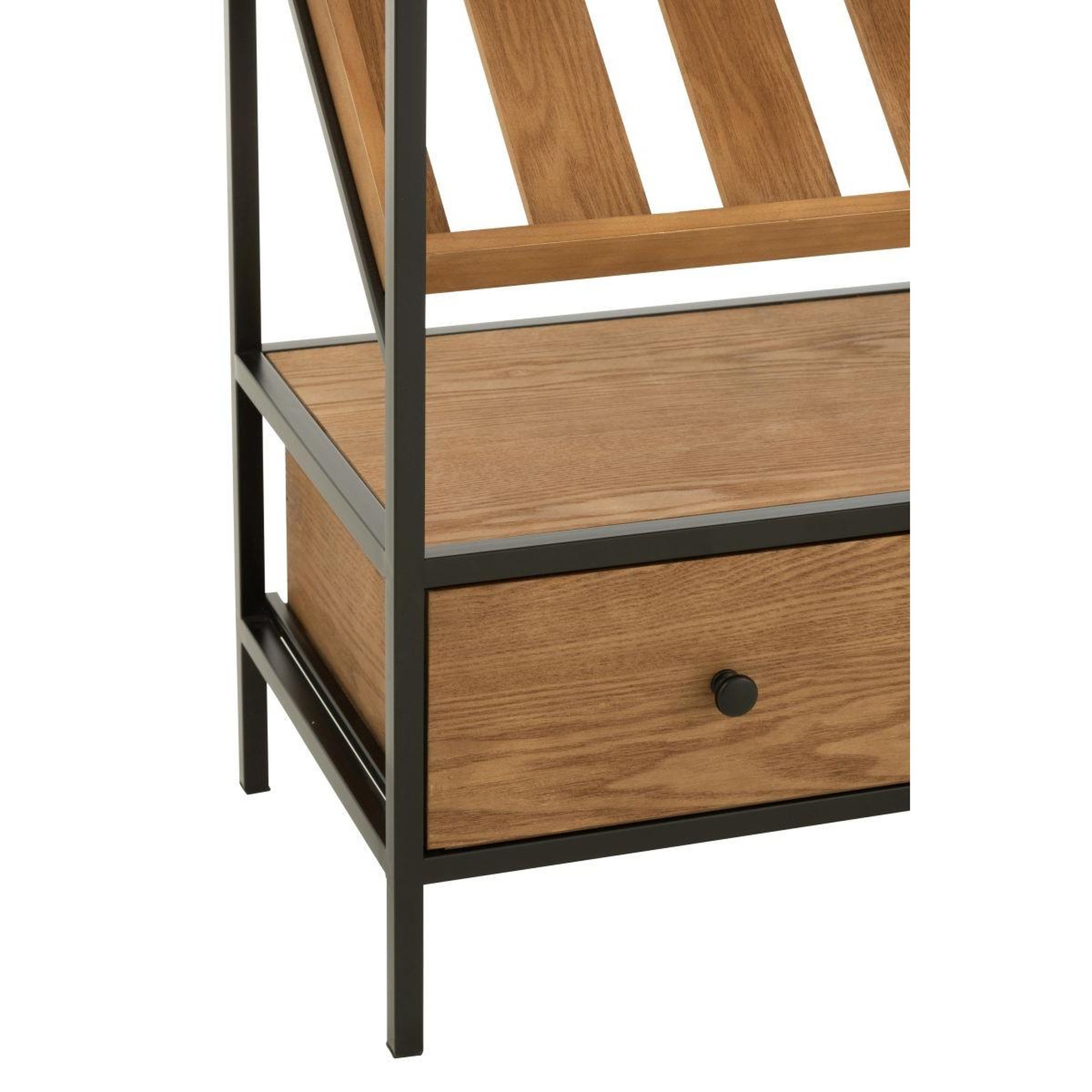 Voir la diapositive 6 : J-LINE Meuble de bar 18 bouteilles  wine  125cm naturel