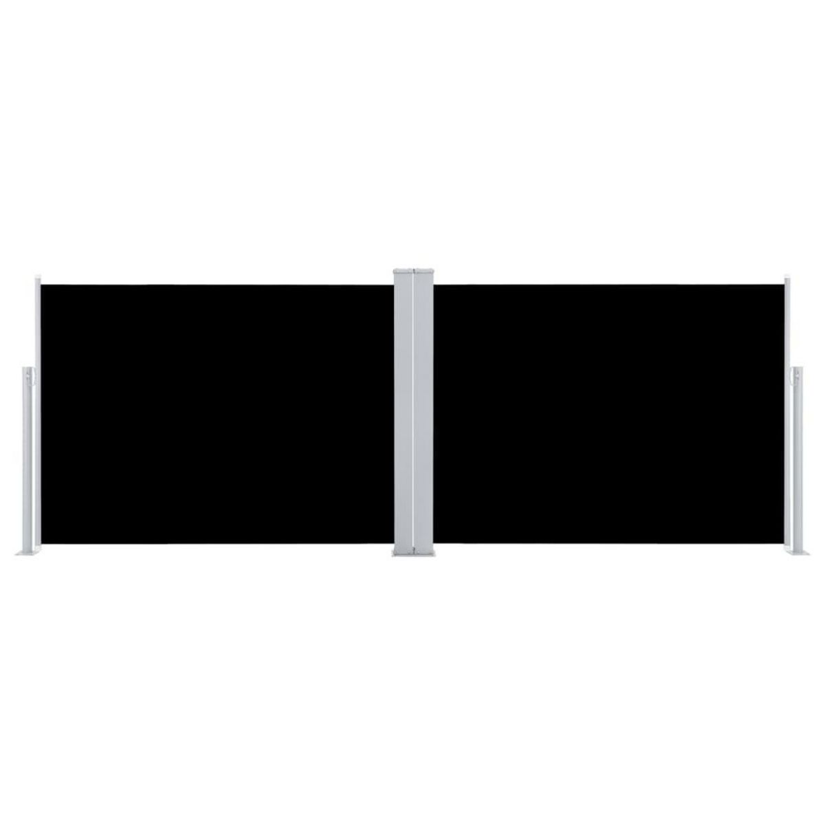 VIDAXL Auvent lateral retractable Noir 100 x 1000 cm