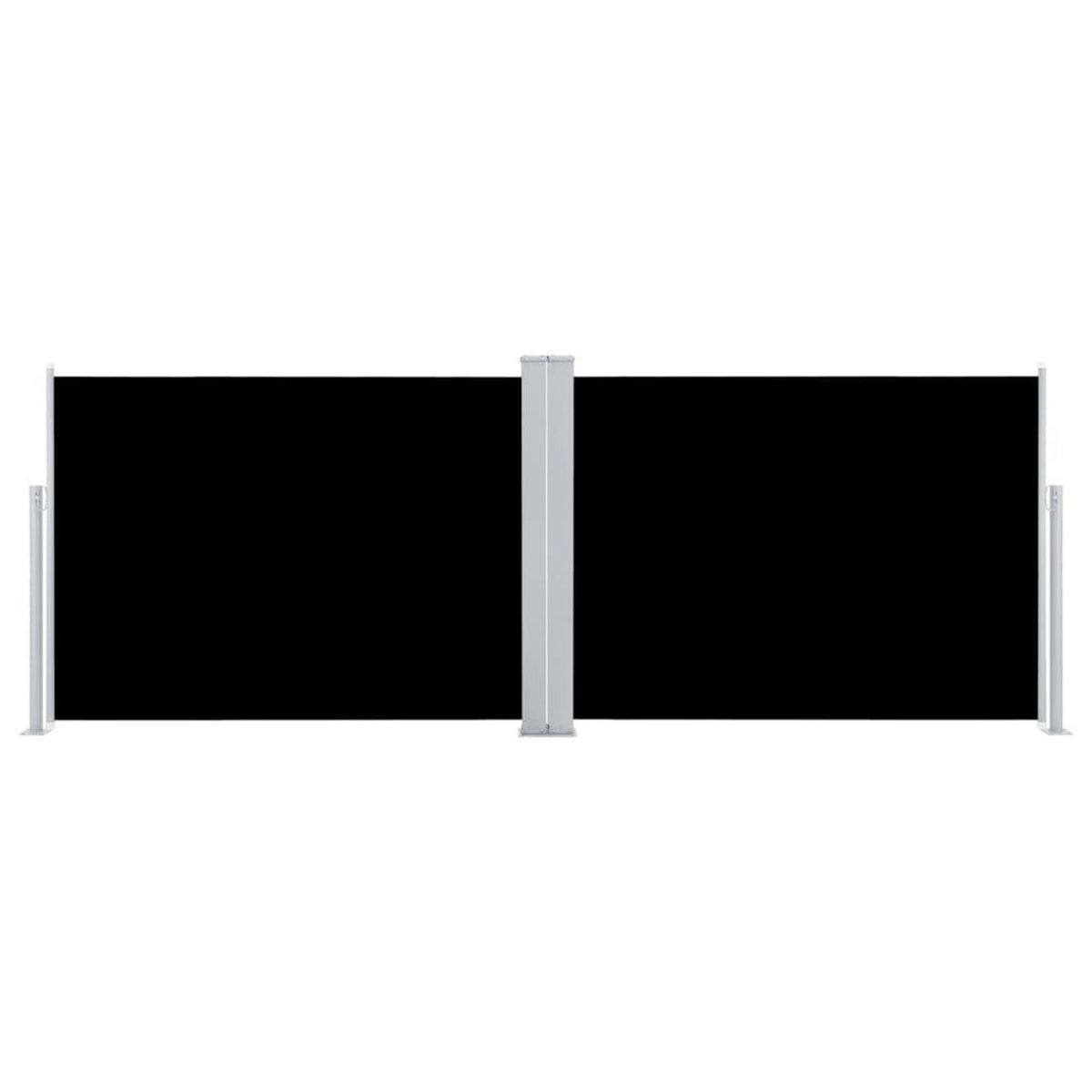 VIDAXL Auvent lateral retractable Noir 100 x 1000 cm