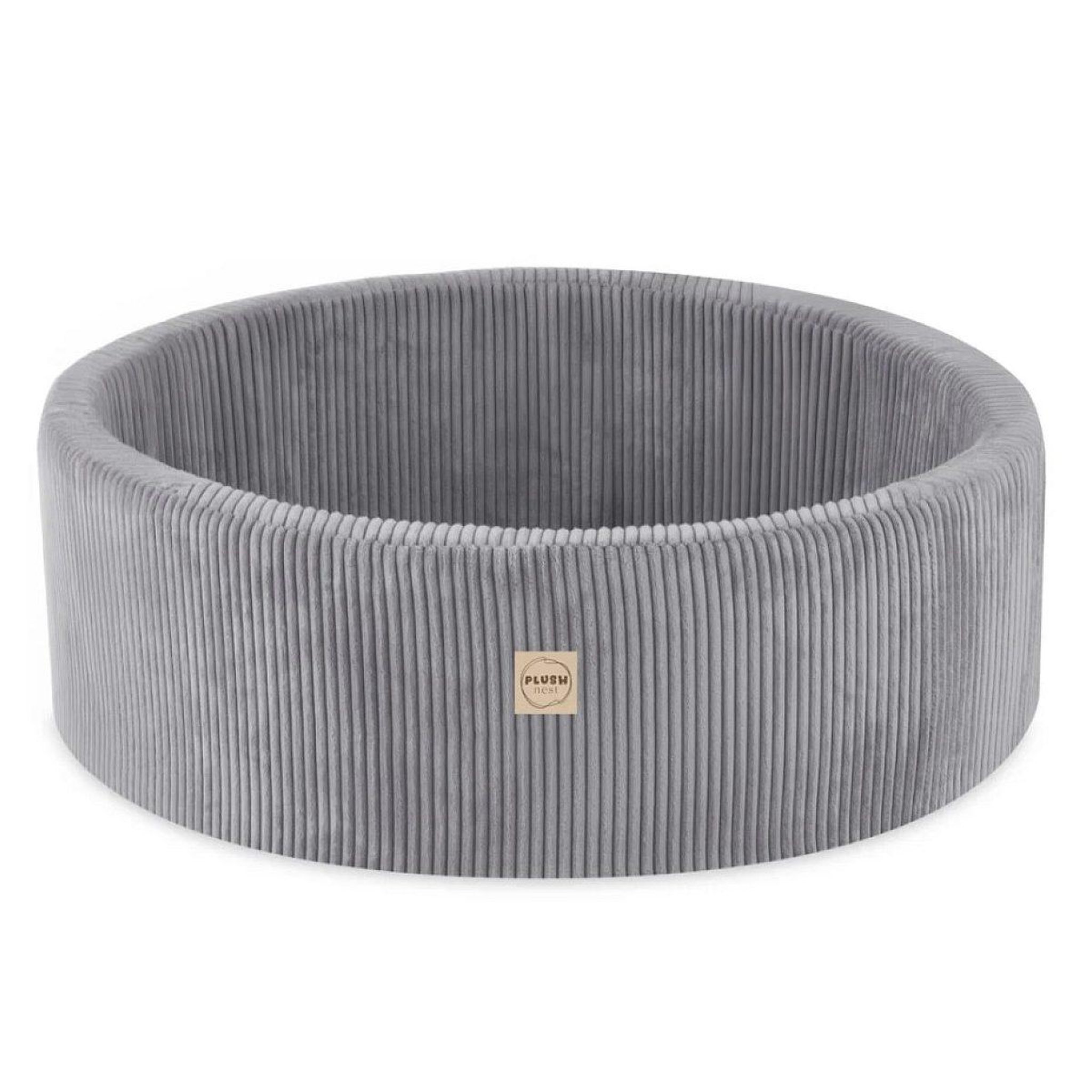 Voir la diapositive 3 : PLUSH NEST Aire de jeux 3 éléments + piscine 90x30 + 200 balles gris