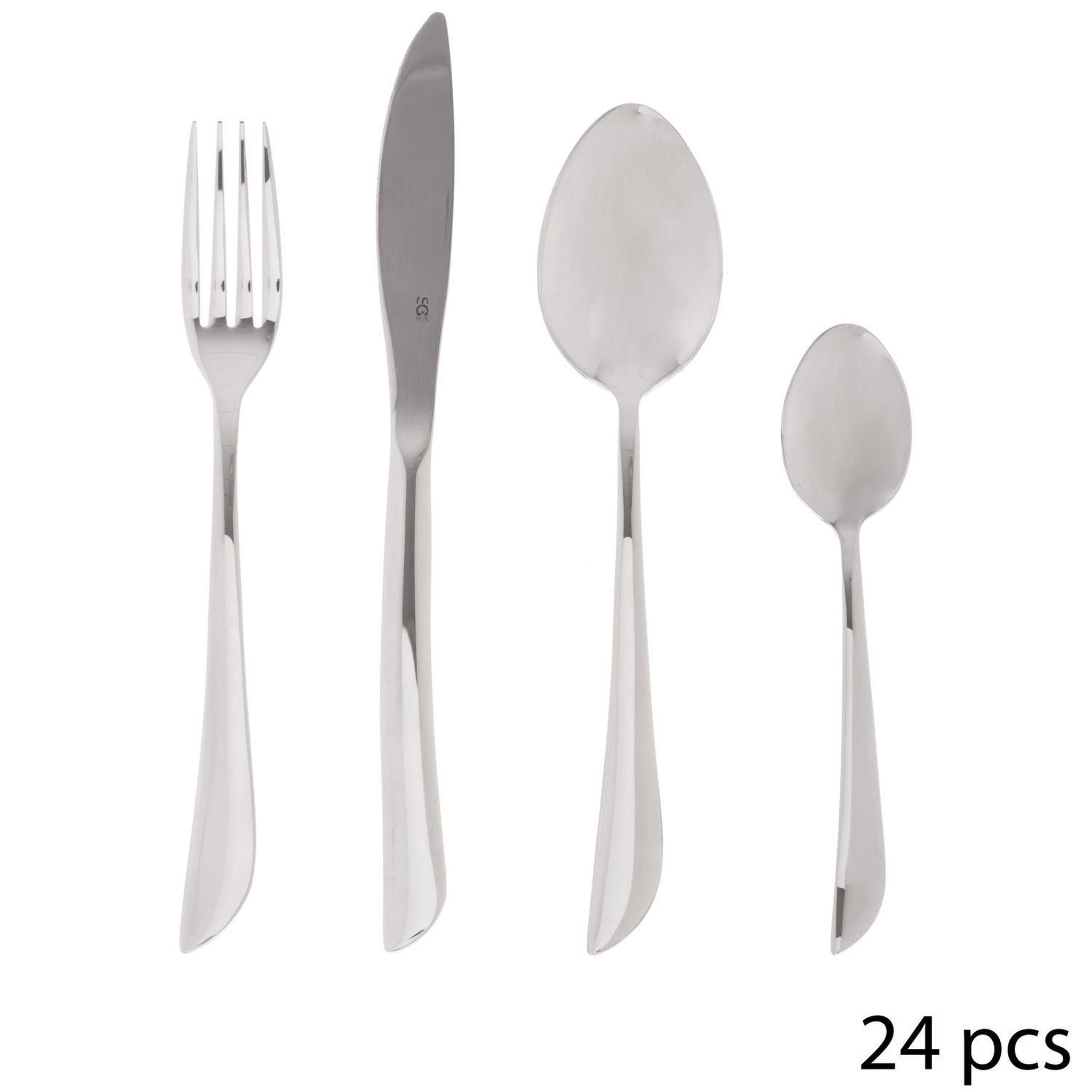 SECRET DE GOURMET Ménagère 24 pièces Serrat - Inox