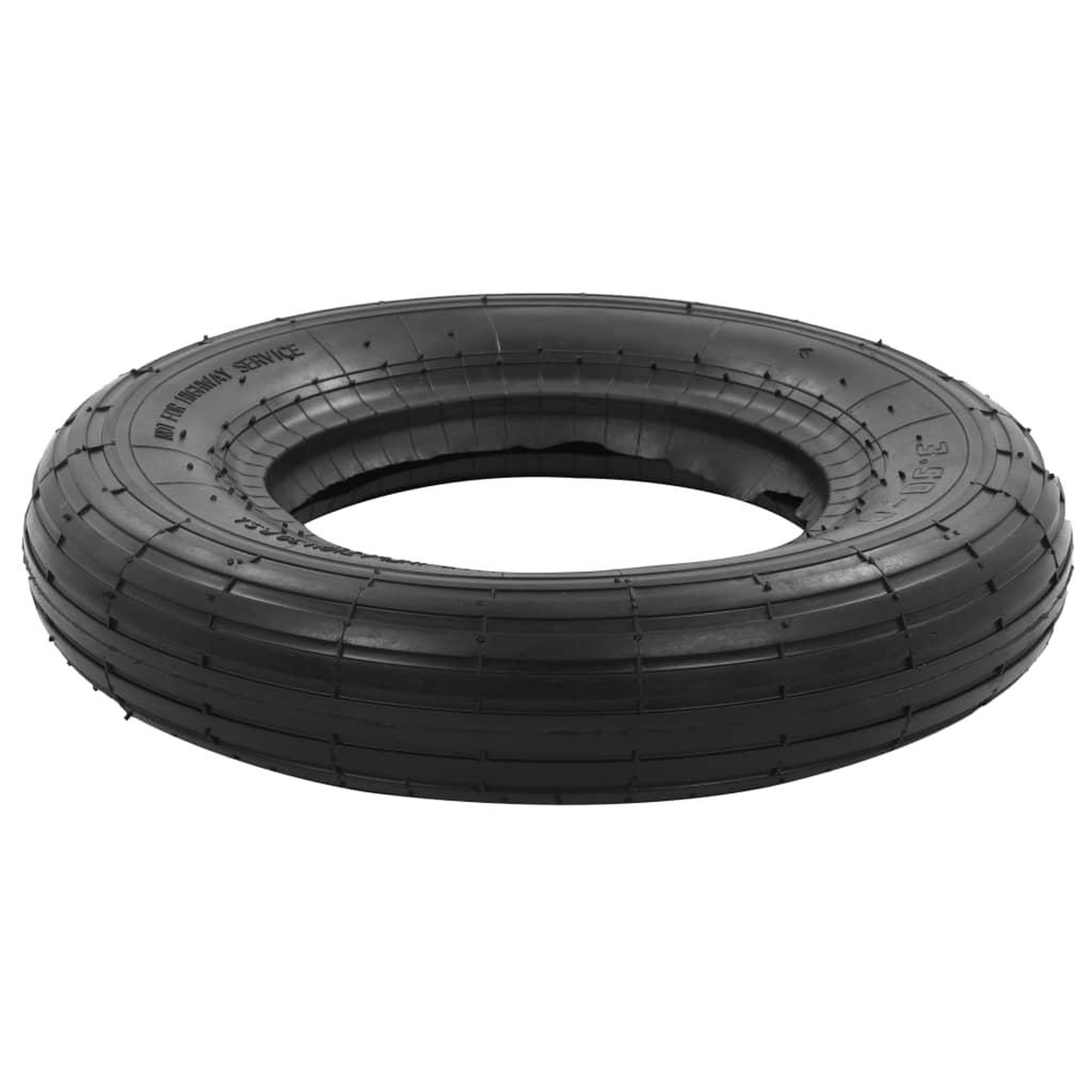 Voir la diapositive 3 : VIDAXL Pneu de brouette 3.50-8 4pr caoutchouc