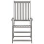 Voir la diapositive 4 : VIDAXL Chaises inclinables de jardin lot de 2 et coussins Bois acacia