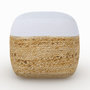 Voir la diapositive 5 : Rendez vous déco Pouf en jute beige et blanc D40 cm-Billy