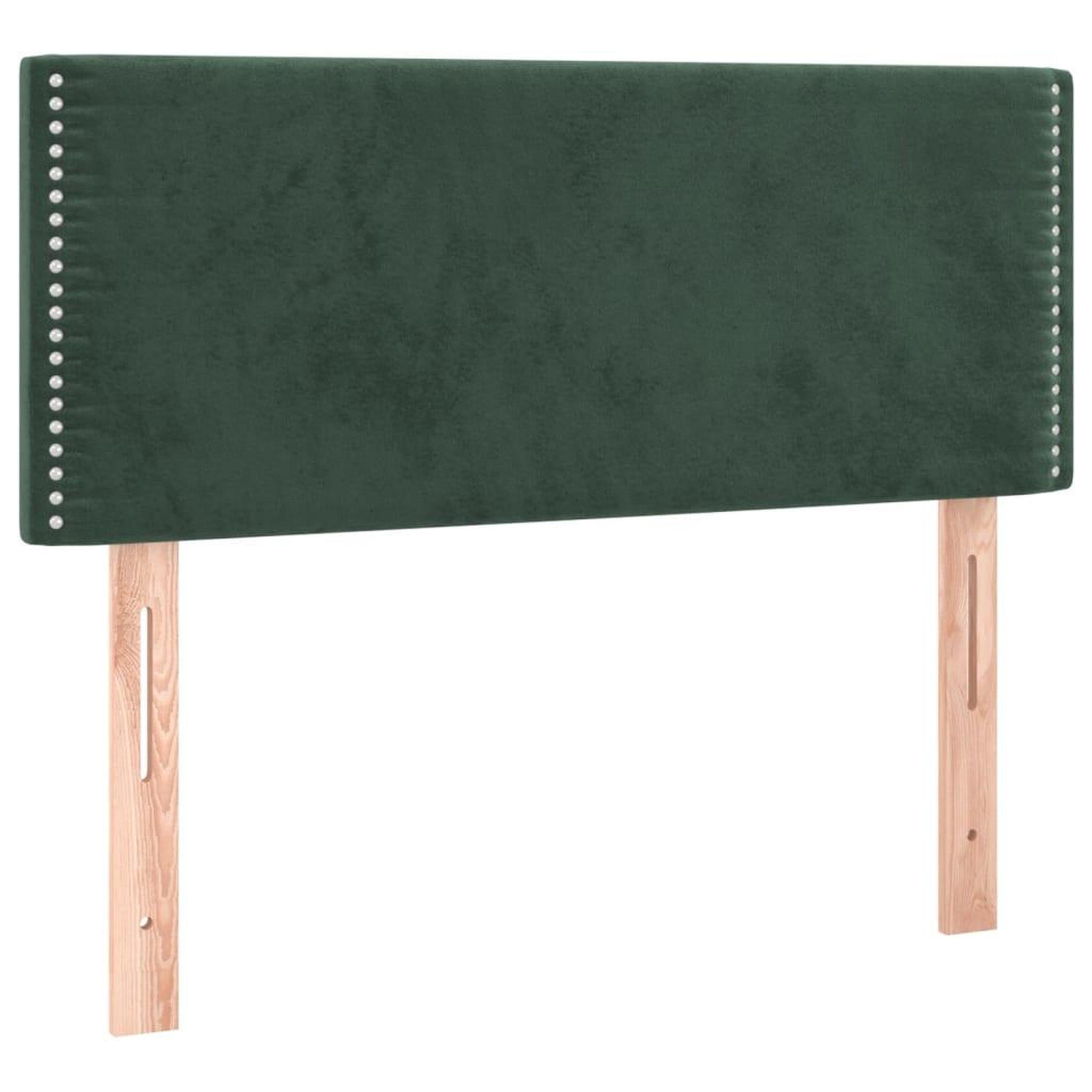 Voir la diapositive 4 : VIDAXL Tete de lit a LED Vert fonce 90x5x78/88 cm Velours