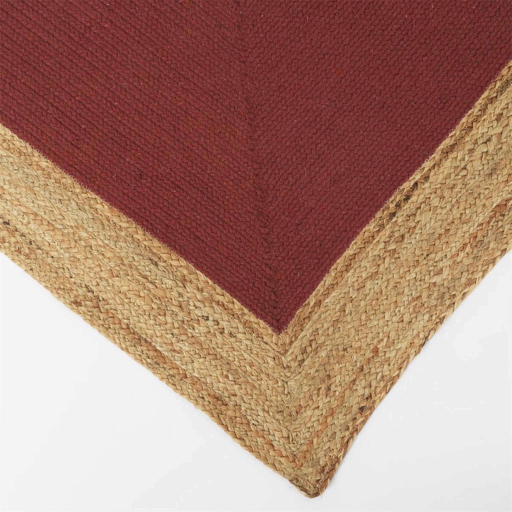 Voir la diapositive 3 : The Home Deco Factory Tapis déco en jute  rodame  120x170cm terracotta