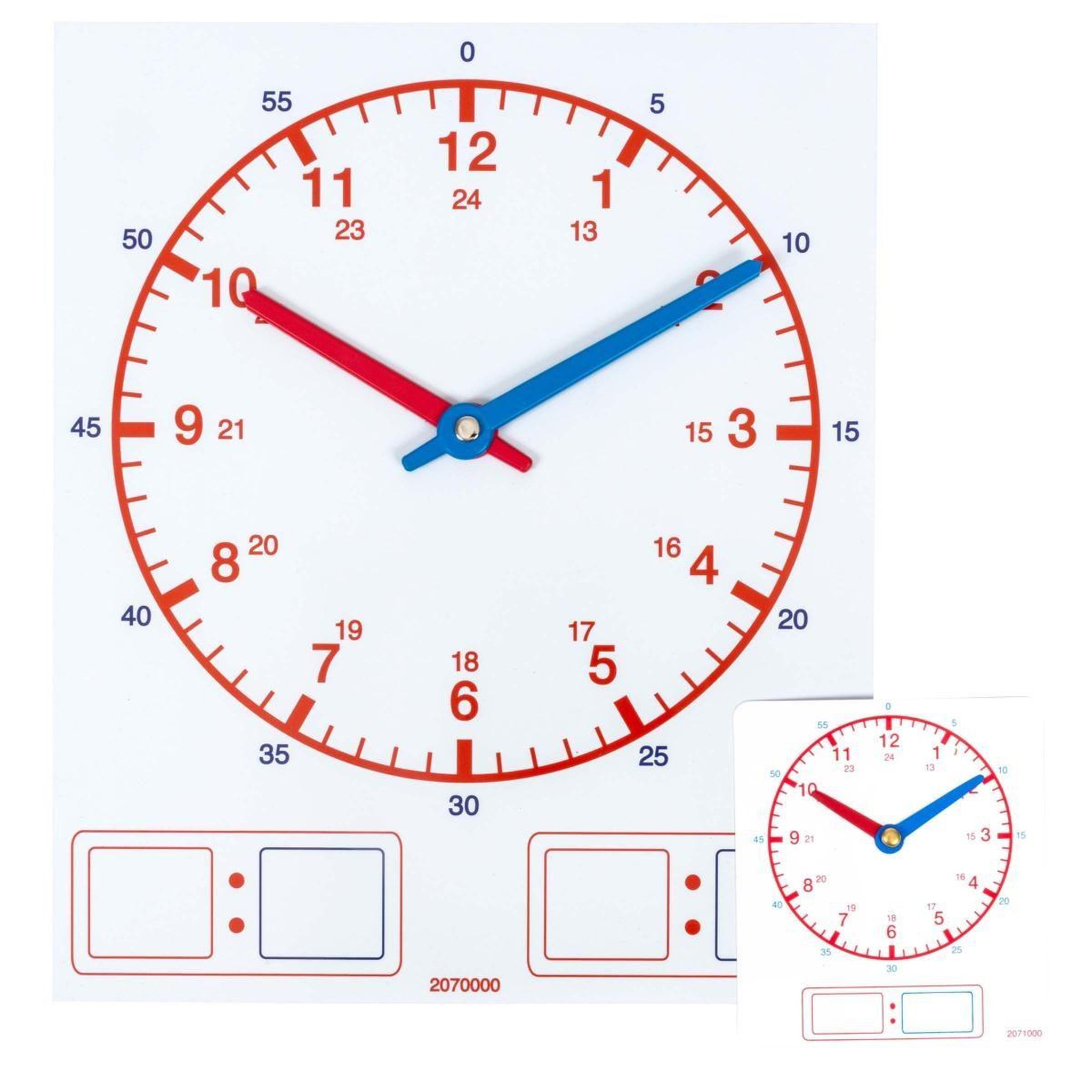 Voir la diapositive 3 : EDUCO Horloge professeur - 24 heures (magnétique)