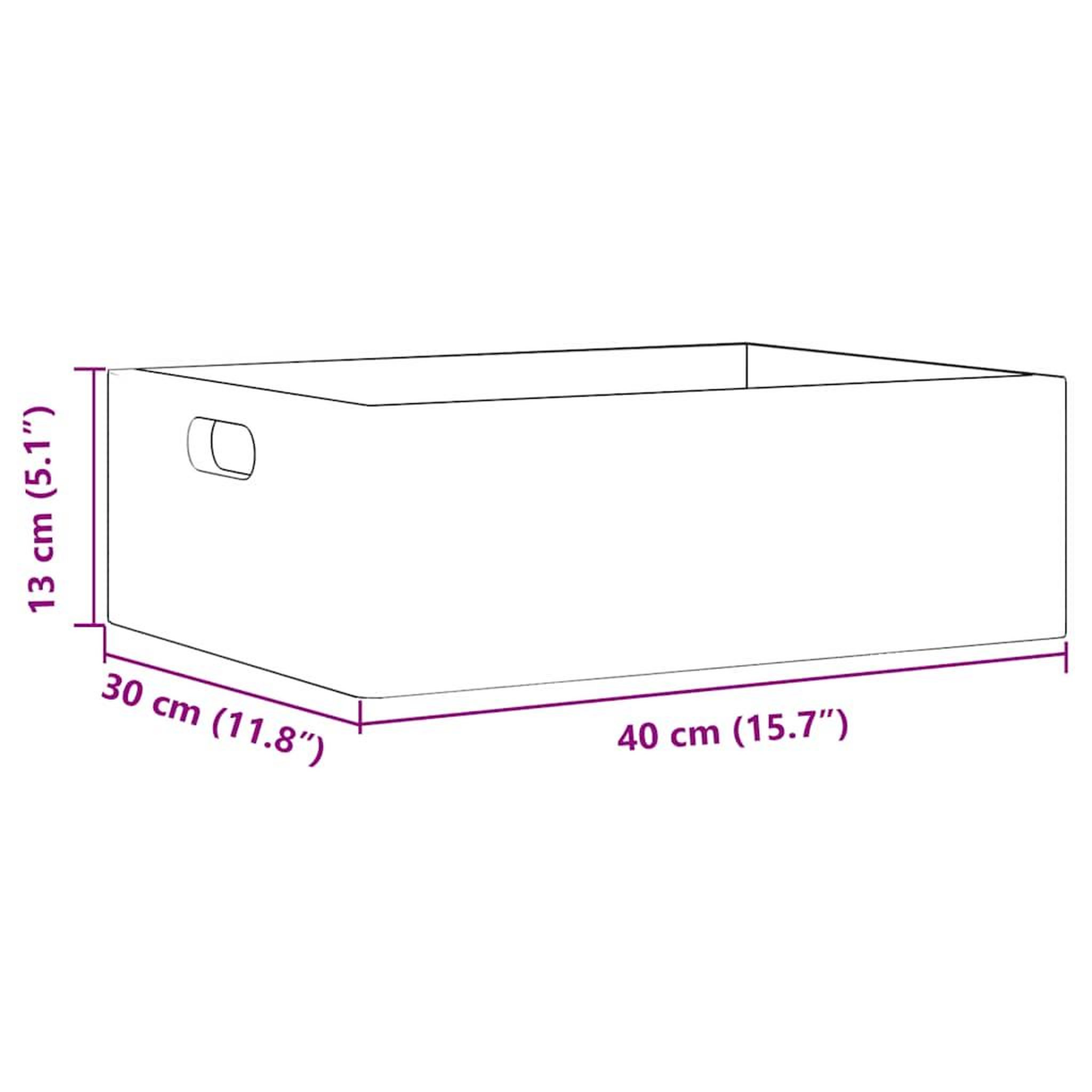 Voir la diapositive 6 : VIDAXL Boîte en bois avec poignees 40x30x13 cm bois de pin massif
