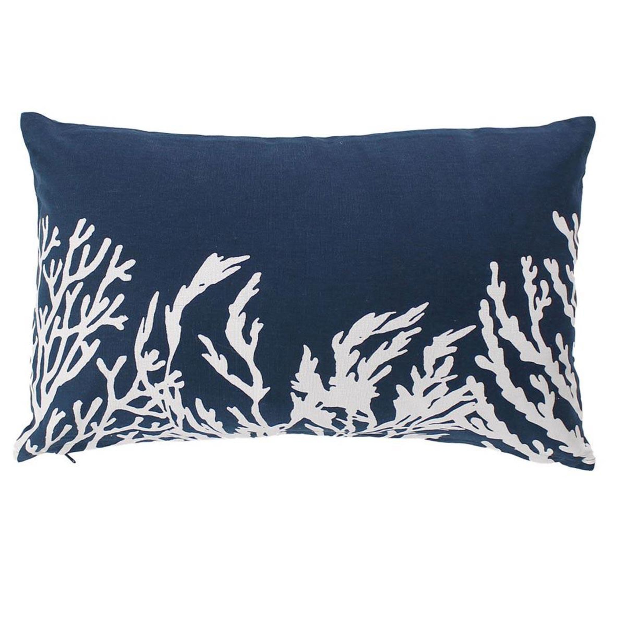 ENJOY HOME Coussin déco imprimé  azur  30x50cm bleu marine