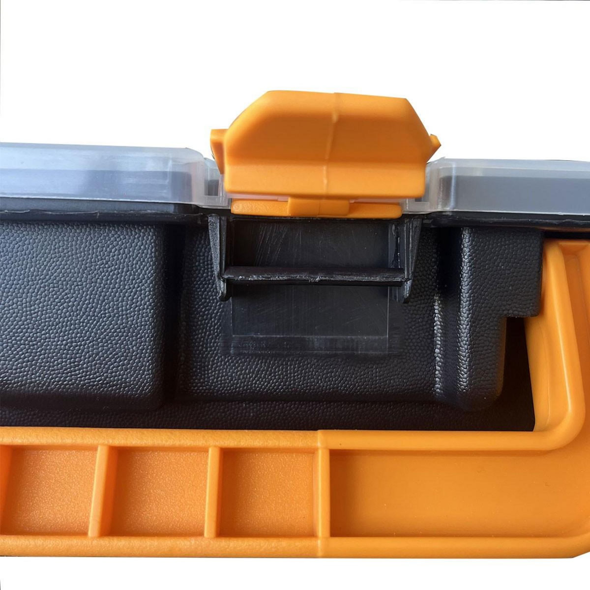 ART PLAST Boîte de rangement professionnelle Organiseur 23 compartiments amovibles Noir Orange 44.3 x 31.7 x 8 cm ARTPLAST