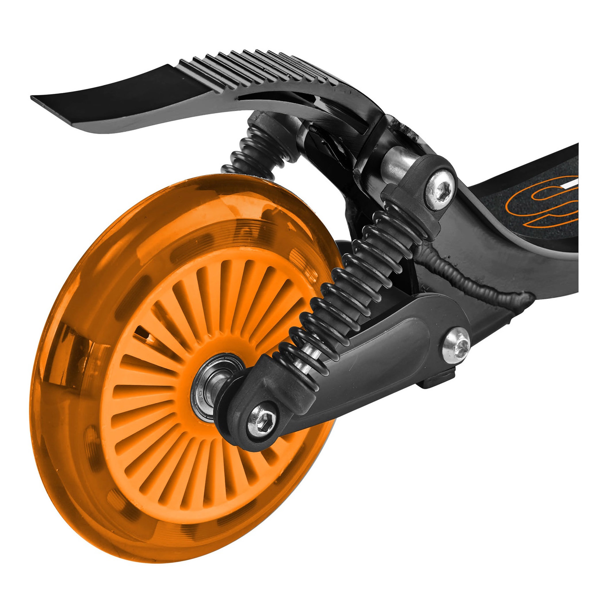 Voir la diapositive 3 : Skids Control Trottinette ajustable double suspensions 125mm - Skids Control