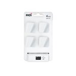 CENTRALE BRICO Lot de 4 boutons de meuble Vague zamak peint H.26 x l.32 x P.31 mm