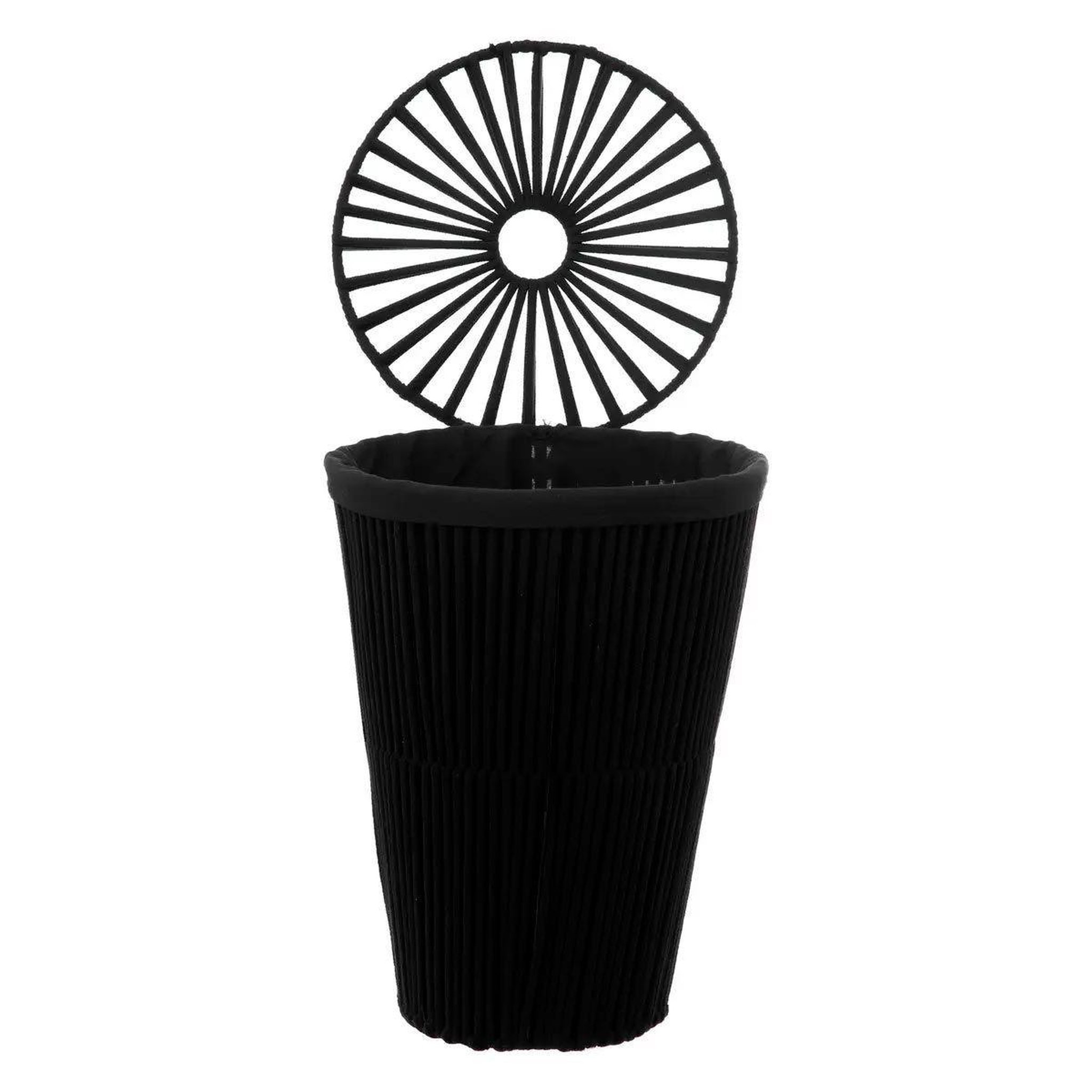Voir la diapositive 2 : FIVE Panier à linge  manille  42l noir