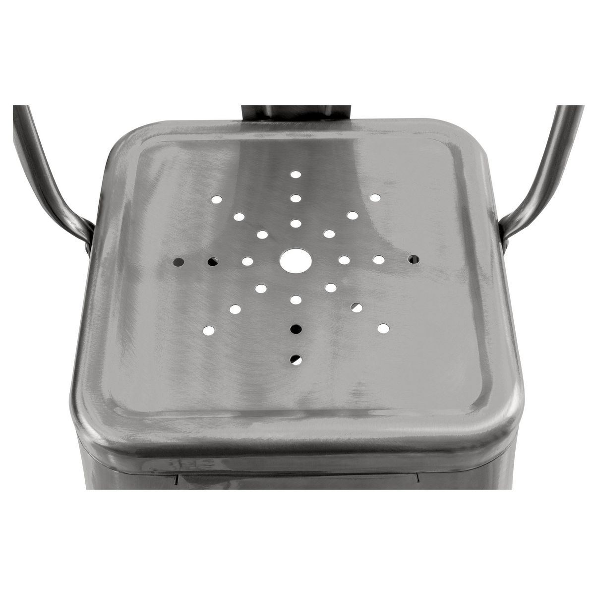 Rendez vous déco Lot de 2 chaises pour îlot central 67 cm en métal chrome - Indus