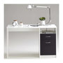Voir la diapositive 3 : FMD Bureau JACKSON - Décor blanc P/noir - L123 x H76,5 x P50 cm - Fabriqué en Allemagne