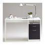 Voir la diapositive 3 : FMD Bureau JACKSON - Décor blanc P/noir - L123 x H76,5 x P50 cm - Fabriqué en Allemagne