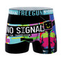 Voir la diapositive 3 : FREEGUN Lot de 4 boxers homme Glitchy Pop