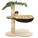VIDAXL Arbre a chat avec griffoir en sisal 50 cm Beige et Marron