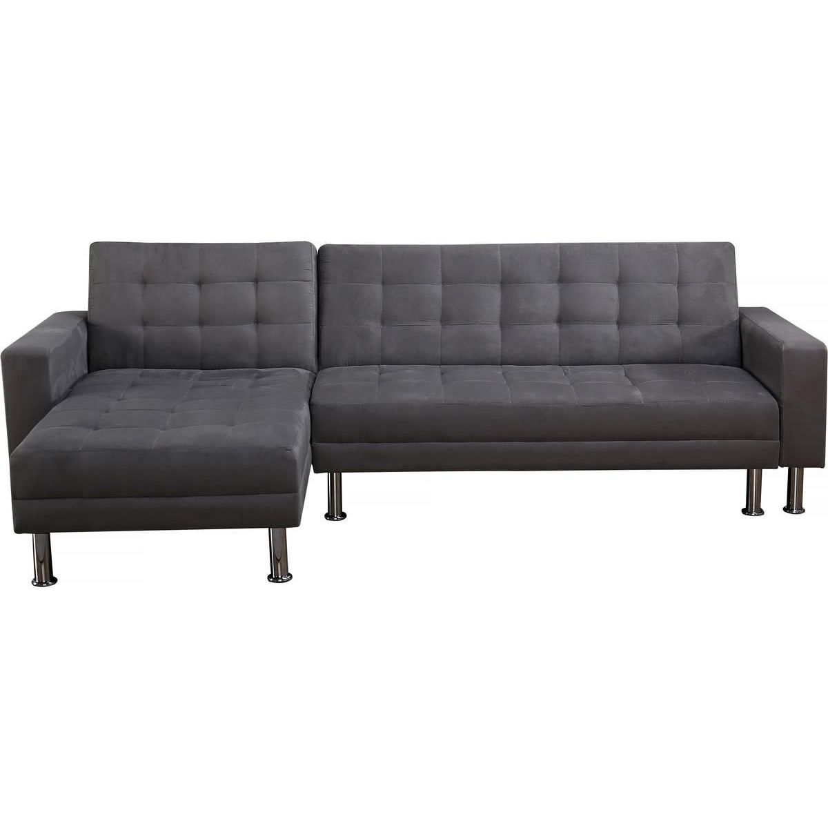 Habitat et Jardin Canapé d'angle convertible et réversible  Theo - 4 places - Gris