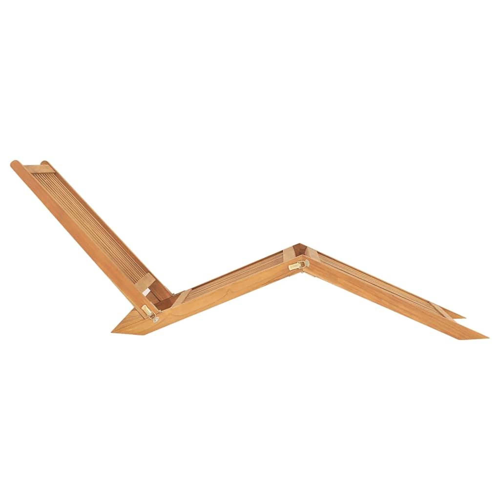 Voir la diapositive 2 : VIDAXL Chaise longue bois de teck solide