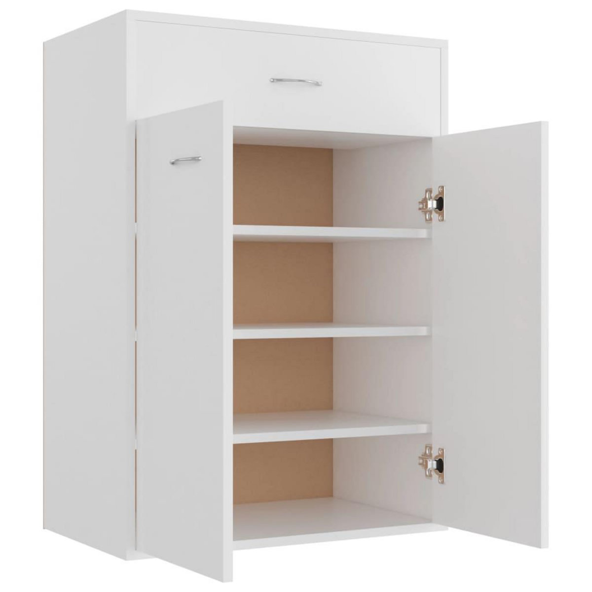 VIDAXL Armoire a chaussures Blanc 60x35x84 cm Bois d'ingenierie
