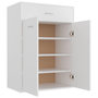 Voir la diapositive 3 : VIDAXL Armoire a chaussures Blanc 60x35x84 cm Bois d'ingenierie