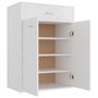 Voir la diapositive 3 : VIDAXL Armoire a chaussures Blanc 60x35x84 cm Bois d'ingenierie