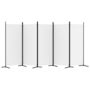 Voir la diapositive 4 : VIDAXL Cloison de separation 5 panneaux Blanc 433x180 cm Tissu