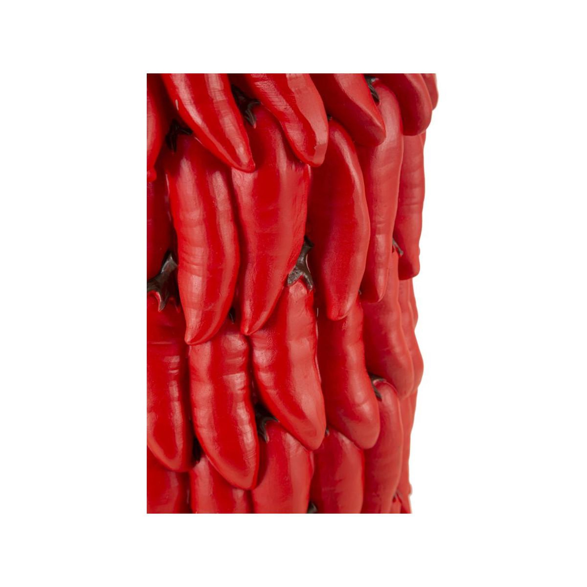 Voir la diapositive 5 : Paris Prix Vase déco piments  chili  34cm rouge