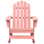 Voir la diapositive 2 : VIDAXL Chaise a bascule de jardin Adirondack bois de sapin massif rose