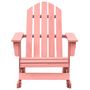 Voir la diapositive 2 : VIDAXL Chaise a bascule de jardin Adirondack bois de sapin massif rose