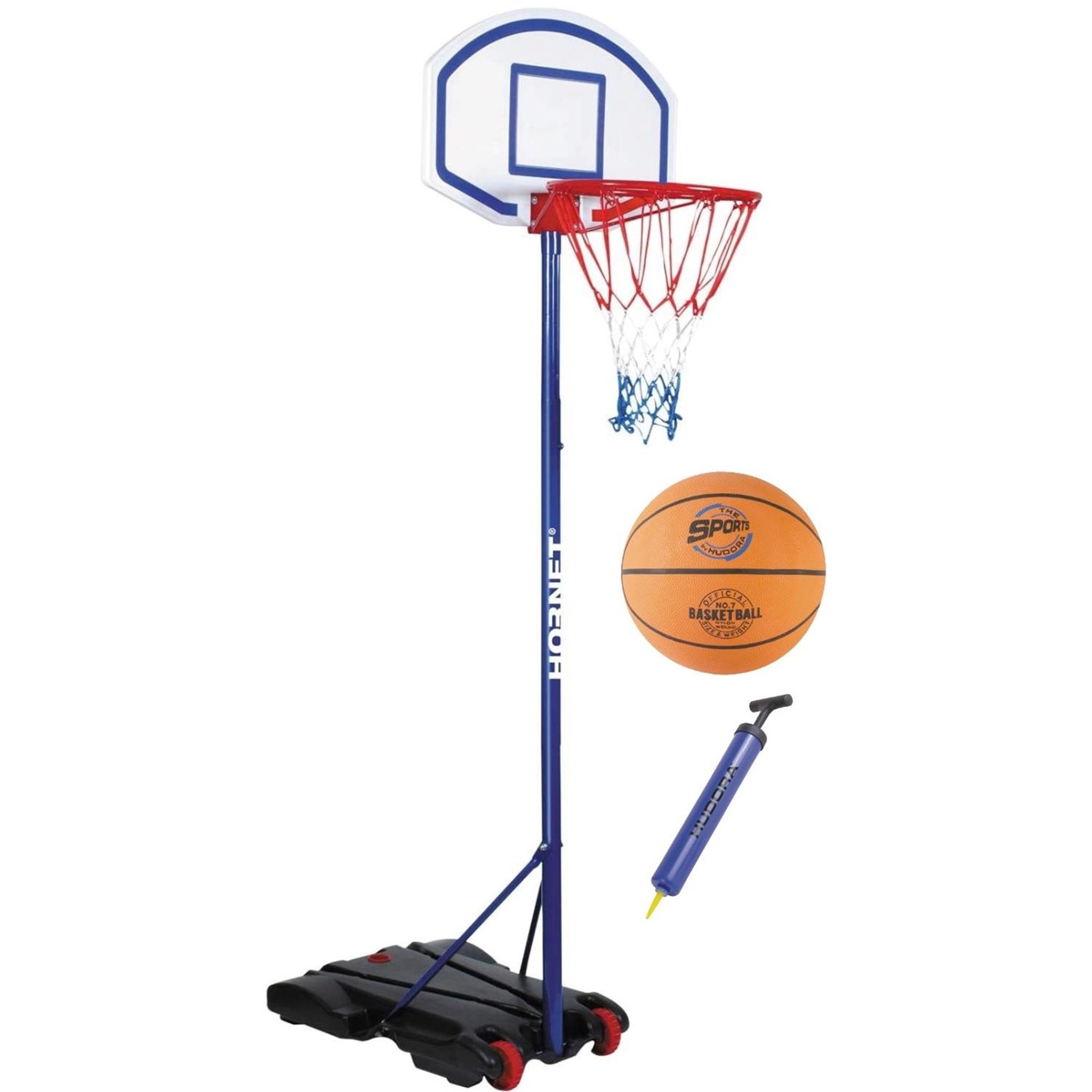 HUDORA Ensemble Panier de Basket Hornet 205 Ballon et pompe