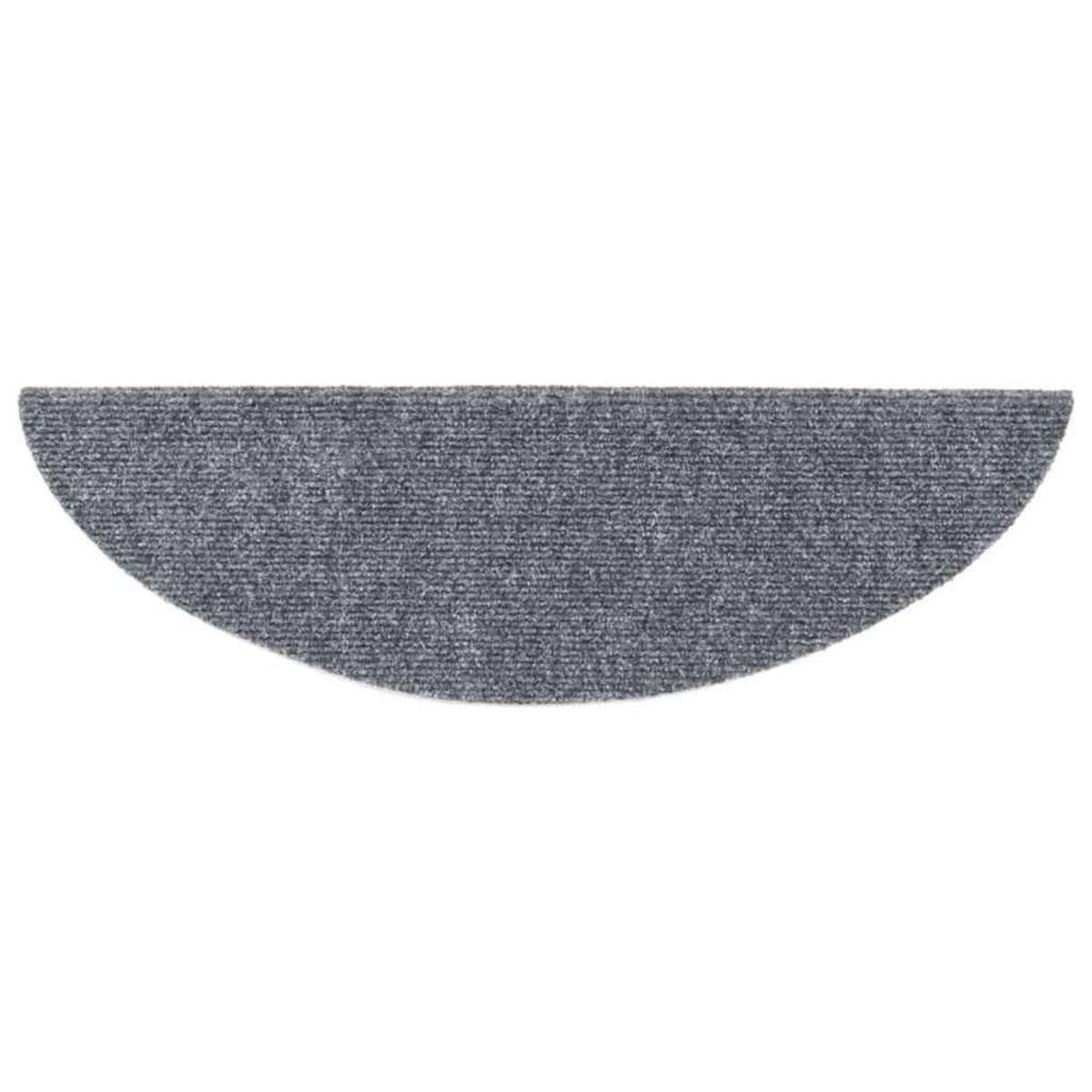 VIDAXL Tapis d'escalier auto-adhesifs 30 pcs gris clair 56x17x3 cm
