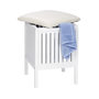 Voir la diapositive 2 : Wenko Tabouret de salle de bain en bois avec rangement Olso - L. 39 x H. 52 cm - Blanc