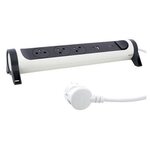 LEGRAND Rallonge 3x2P+T Surface - inter, cordon 1,5mRallonge 3x2P+T Surface - inter, cordon 1,5m, parafoudre et USB A+C- blanc/grisparafoudre et USB A+C- blanc/gris